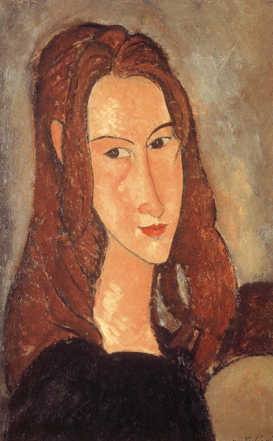 Portrait of Jeanne Hebuterne-Head in profile
